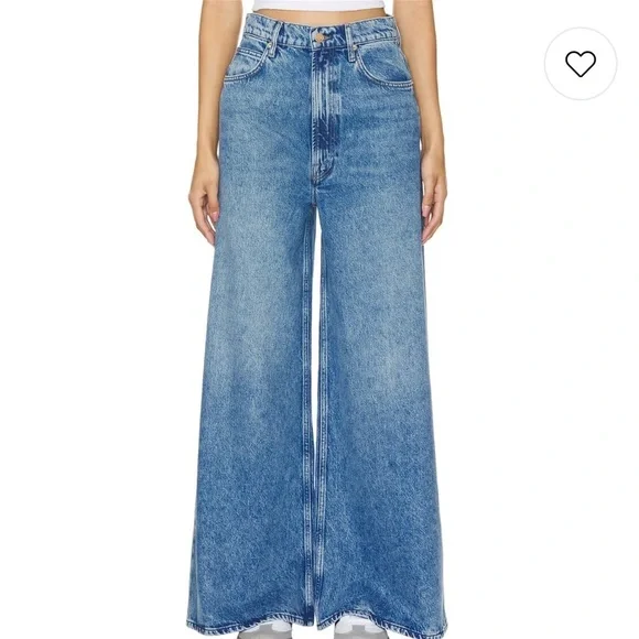 NWT Mother Denim SNACKS The Sugar Cone Skimp Wide Leg Jeans Mouthful 26